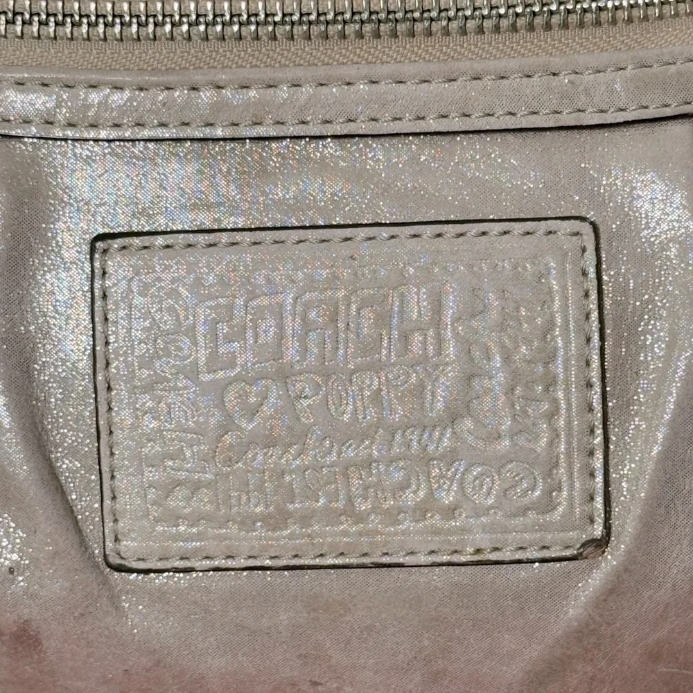 Coach Poppy 17048 Metallic Shoulder‎ Handbag Purse